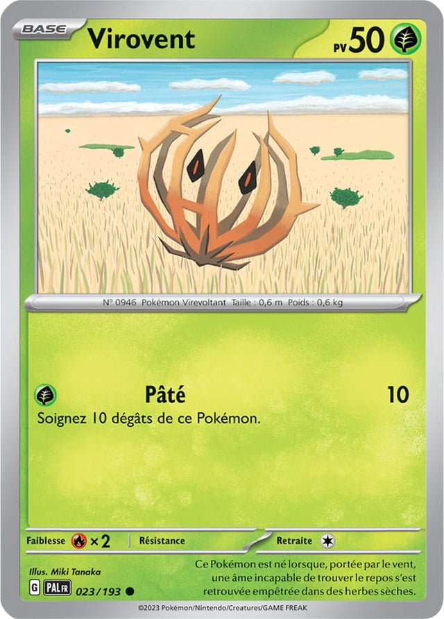 Virovent - 023/193 - Carte Pokémon Évolutions à Paldea EV02