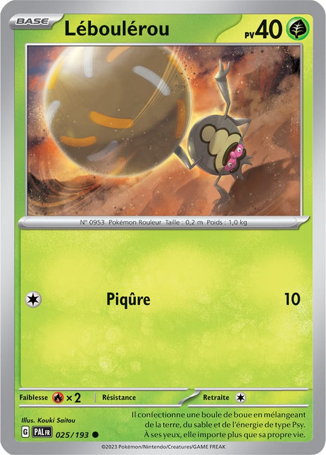 Léboulérou - 025/193 - Carte Pokémon Évolutions à Paldea EV02