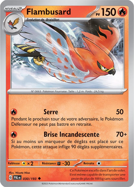 Flambusard - 030/193 - Carte Pokémon Évolutions à Paldea EV02