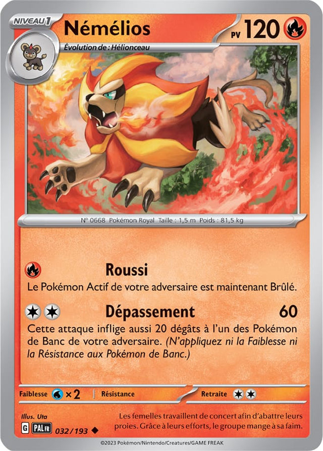 Némélios - 032/193 - Carte Pokémon Évolutions à Paldea EV02