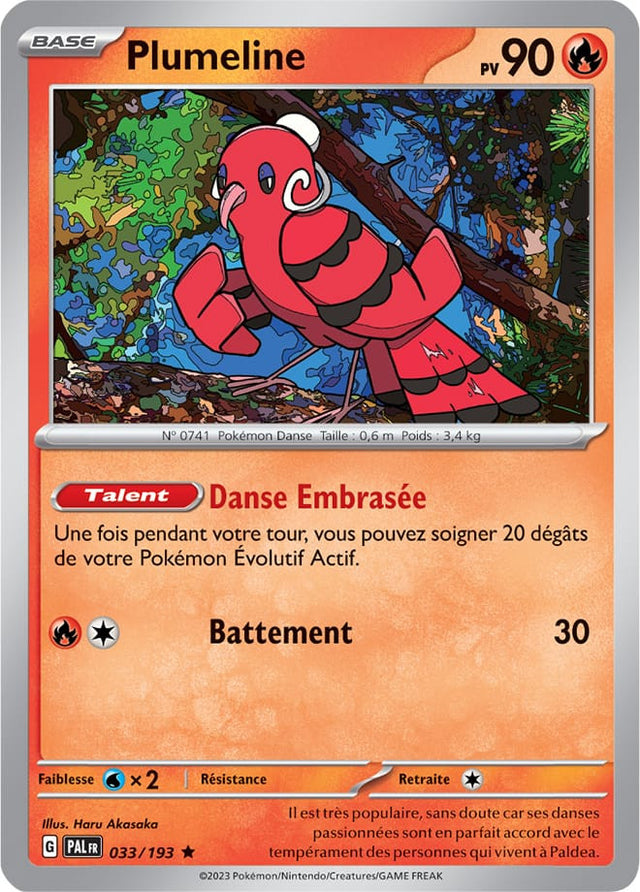 Plumeline - 033/193 - Carte Pokémon Évolutions à Paldea EV02