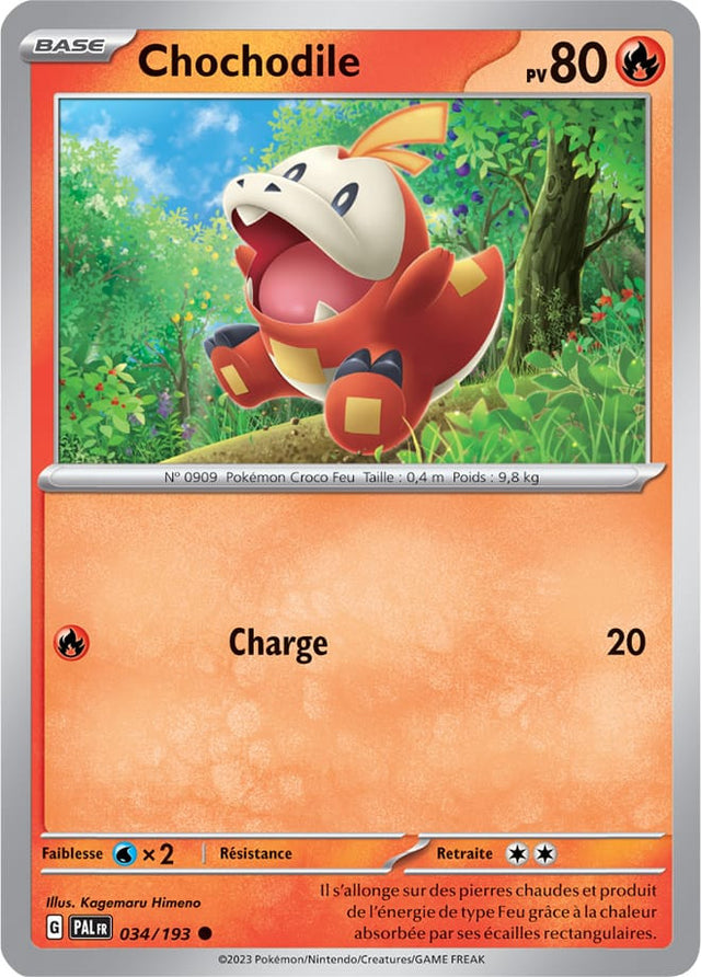 Chochodile - 034/193 - Carte Pokémon Évolutions à Paldea EV02
