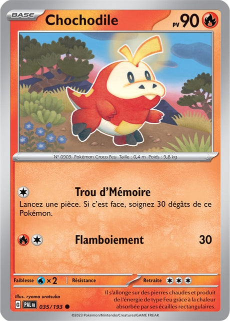 Chochodile - 035/193 - Carte Pokémon Évolutions à Paldea EV02