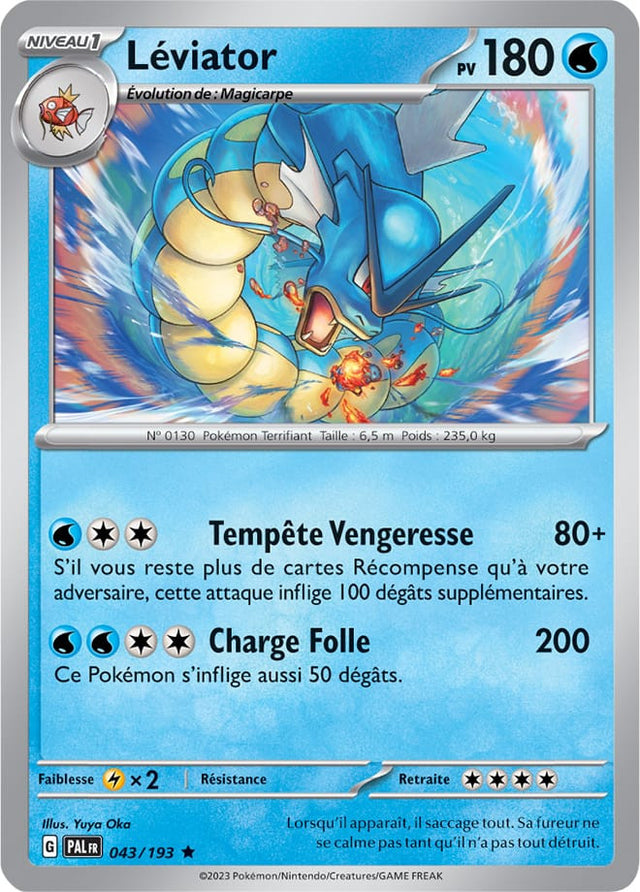 Léviator - 043/193 - Carte Pokémon Évolutions à Paldea EV02