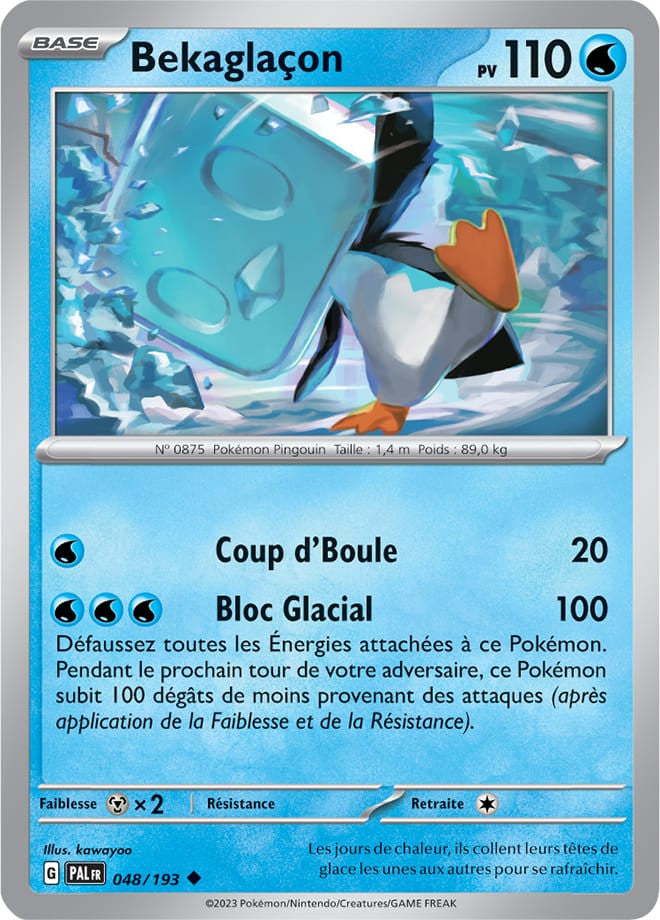 Bekaglaçon - 048/193 - Carte Pokémon Évolutions à Paldea EV02