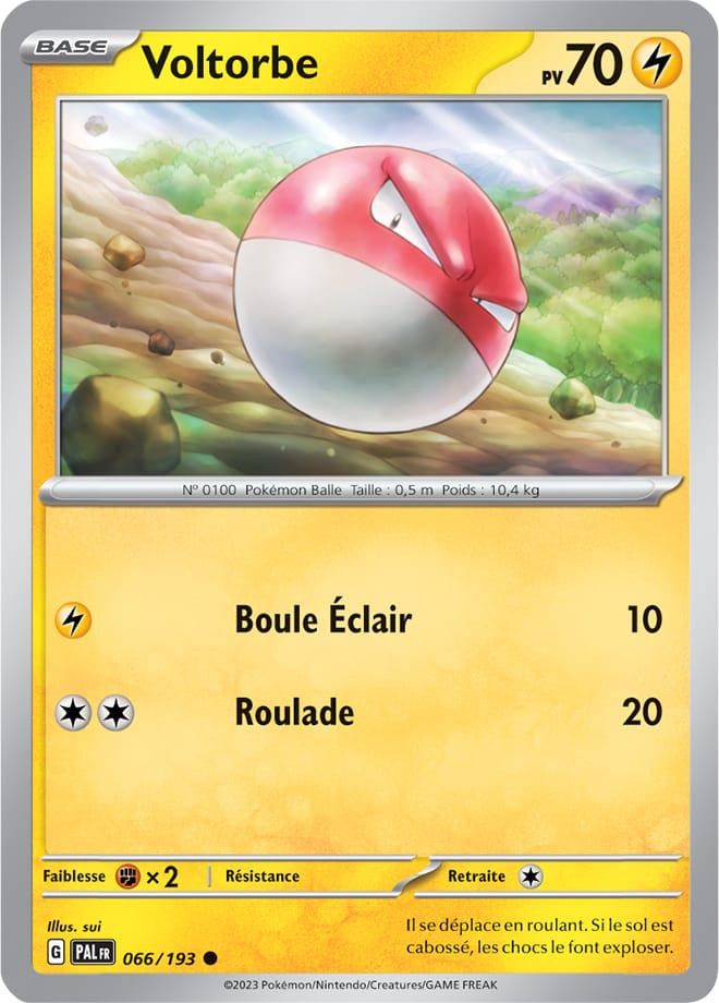 Voltorbe - 066/193 - Carte Pokémon Évolutions à Paldea EV02