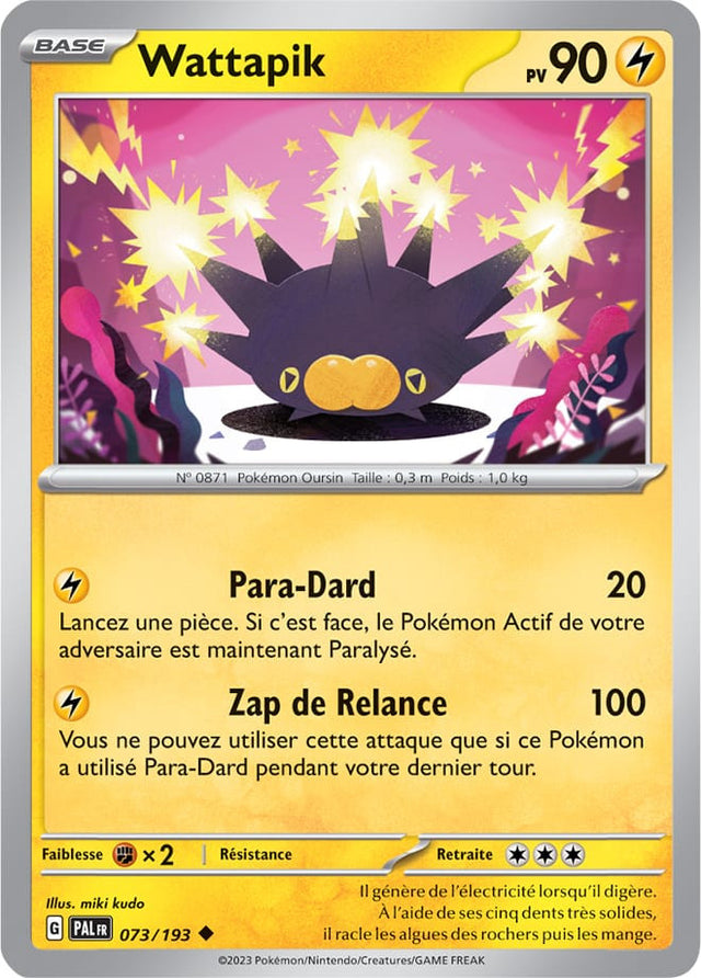 Wattapik - 073/193 - Carte Pokémon Évolutions à Paldea EV02
