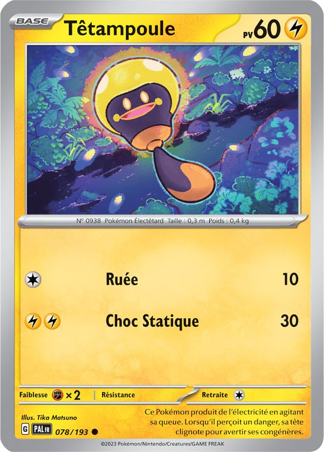 Têtampoule - 078/193 - Carte Pokémon Évolutions à Paldea EV02