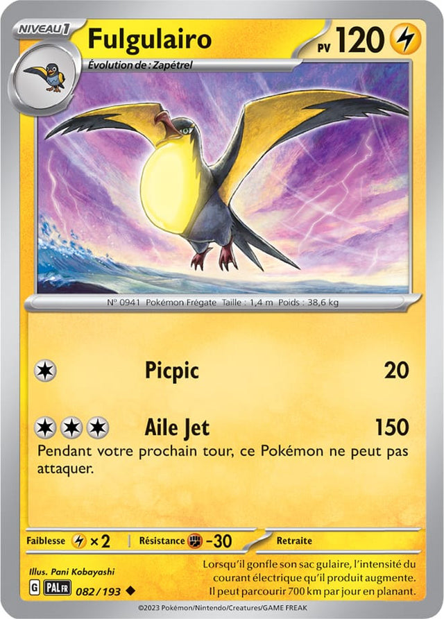 Fulgulairo - 082/193 - Carte Pokémon Évolutions à Paldea EV02