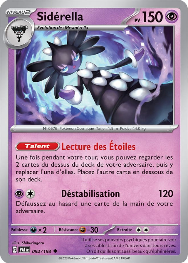 Sidérella - 092/193 - Carte Pokémon Évolutions à Paldea EV02