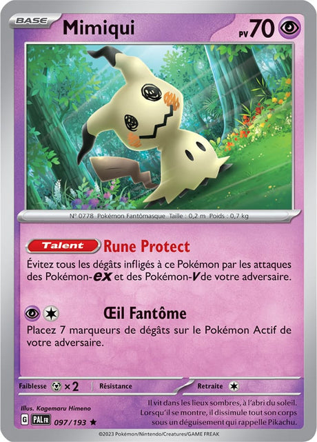 Mimiqui - 097/193 - Carte Pokémon Évolutions à Paldea EV02