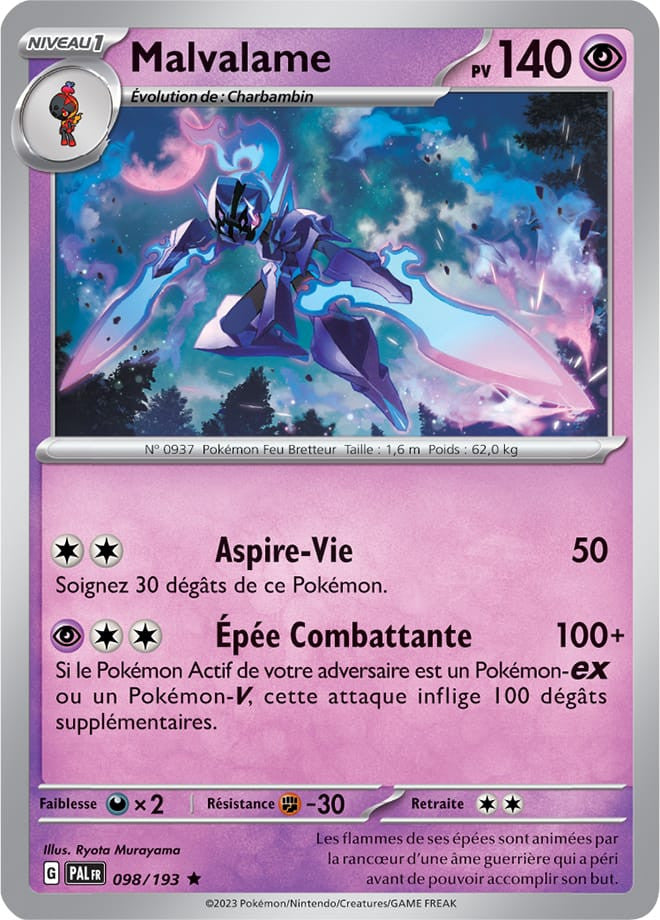 Malvalame - 098/193 - Carte Pokémon Évolutions à Paldea EV02