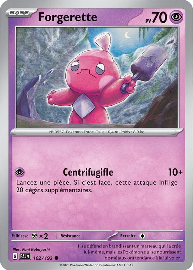 Forgerette - 102/193 - Carte Pokémon Évolutions à Paldea EV02