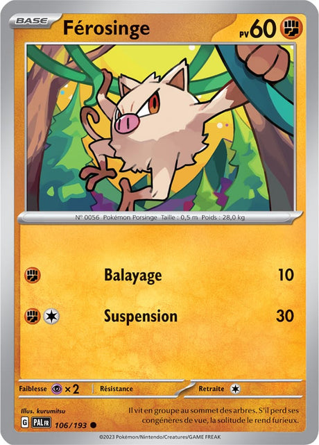 Férosinge - 106/193 - Carte Pokémon Évolutions à Paldea EV02