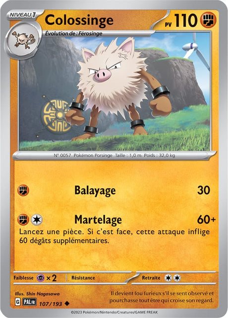 Colossinge - 107/193 - Carte Pokémon Évolutions à Paldea EV02