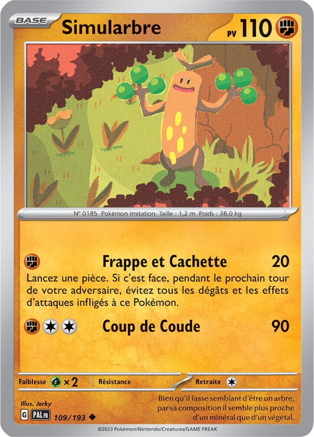 Simularbre - 109/193 - Carte Pokémon Évolutions à Paldea EV02
