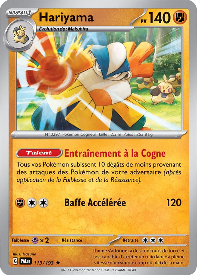 Hariyama - 113/193 - Carte Pokémon Évolutions à Paldea EV02