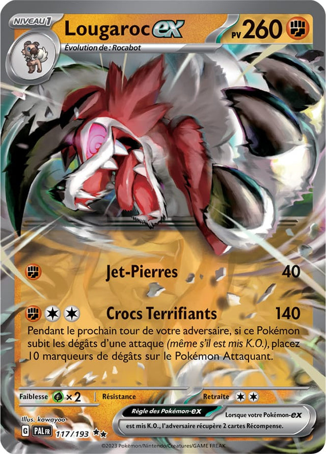 Lougaroc EX - 117/193 - Carte Pokémon Évolutions à Paldea EV02