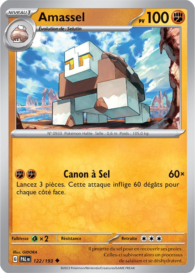 Amassel - 122/193 - Carte Pokémon Évolutions à Paldea EV02