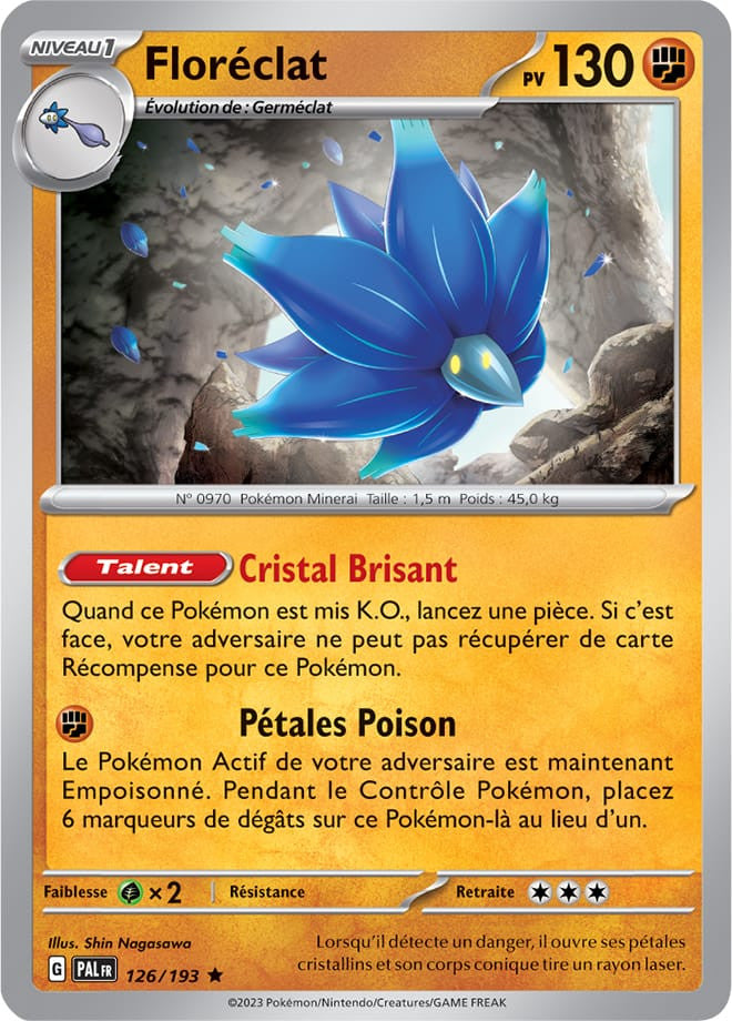 Floréclat - 126/193 - Carte Pokémon Évolutions à Paldea EV02