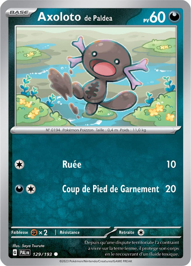 Axoloto de Paldea - 129/193 - Carte Pokémon Évolutions à Paldea EV02