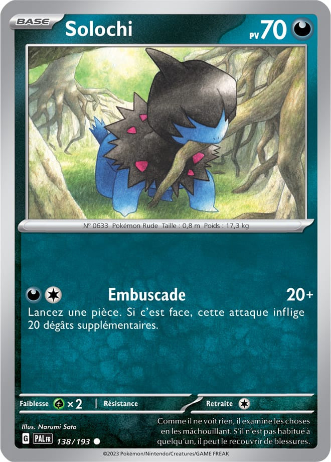 Solochi - 138/193 - Carte Pokémon Évolutions à Paldea EV02