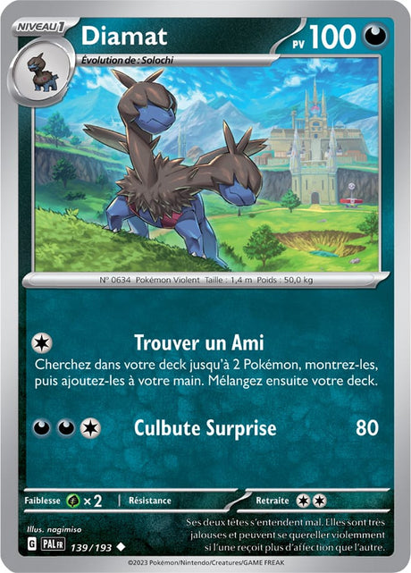 Diamat - 139/193 - Carte Pokémon Évolutions à Paldea EV02