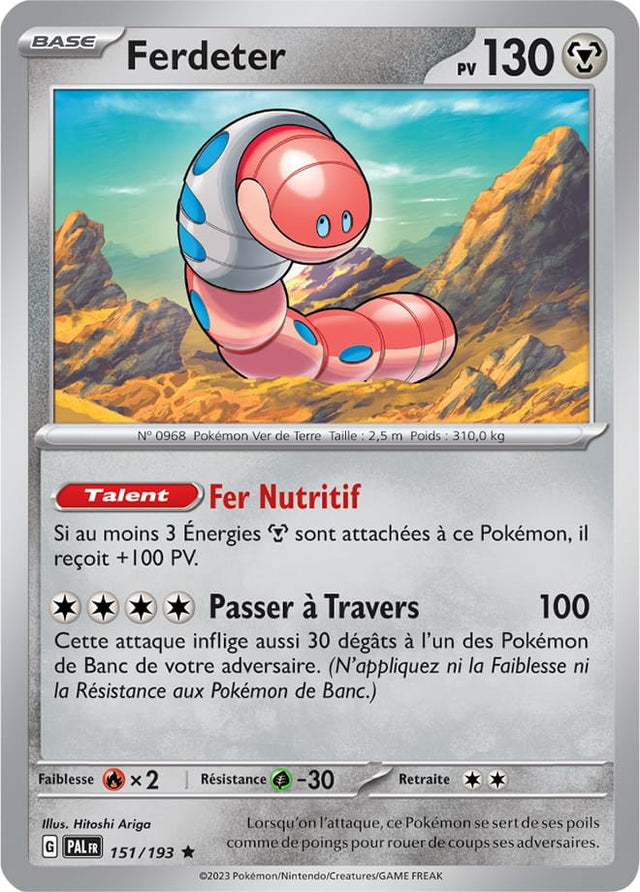 Ferdeter - 151/193 - Carte Pokémon Évolutions à Paldea EV02