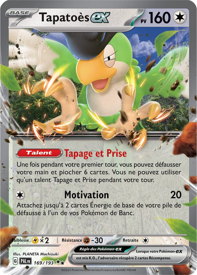 Tapatoès EX - 169/193 - Carte Pokémon Évolutions à Paldea EV02