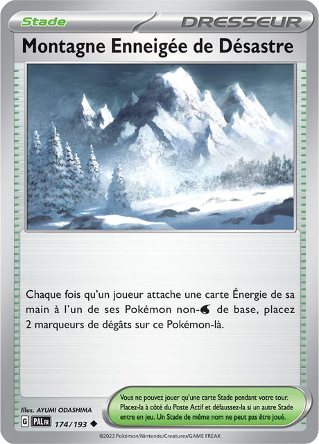 Montagne Enneigée de Désastre - 174/193 - Carte Pokémon Évolutions à Paldea EV02
