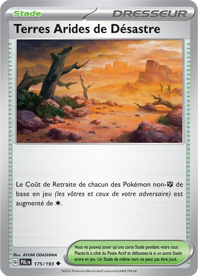 Terres Arides de Désastre - 175/193 - Carte Pokémon Évolutions à Paldea EV02