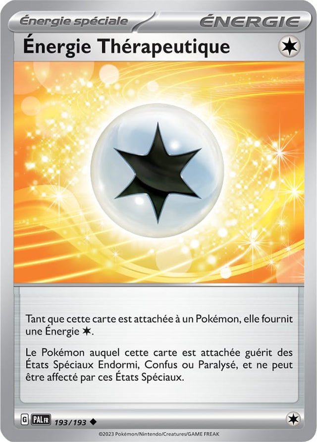 Énergie Thérapeutique - 193/193 - Carte Pokémon Évolutions à Paldea EV02
