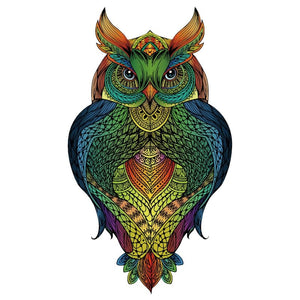 Rainbow Puzzle en bois - Hibou - 137 pièces