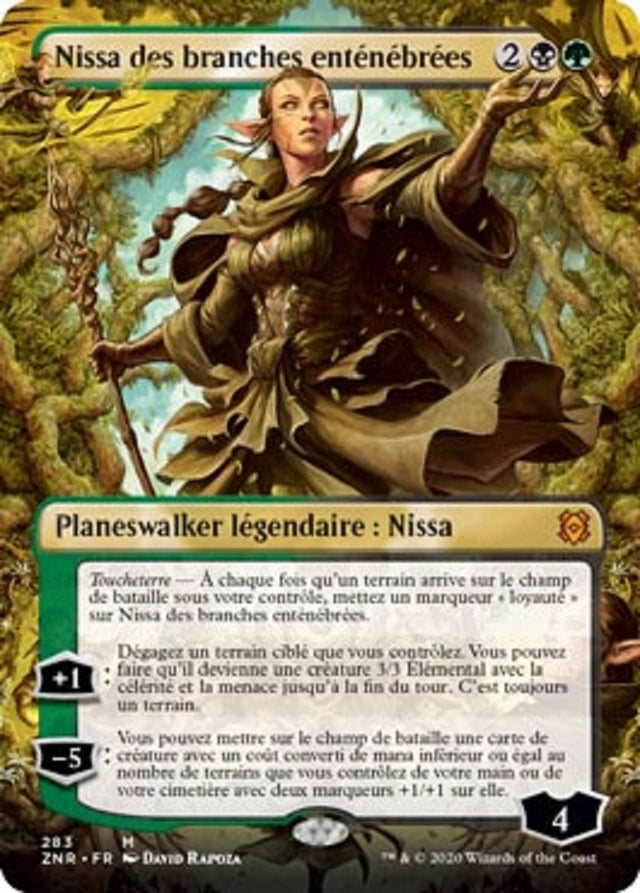 image ZNR_283/280 Nissa des branches enténébrées (Borderless Planeswalker)