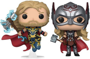 Thor : Love and Thunder Pack de 2 POP! Marvel Thor & Mighty Thor Special Edition Vinyle Figurine 10cm