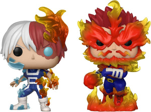 My Hero Academia Pack de 2 POP! Animation Endeavor & Todoroki Special Edition Vinyle Figurine 10cm
