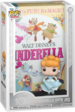 Disney's 100th Anniversary POP! Movie Poster Cendrillon & Jac Vinyle Figurine 10cm N°12