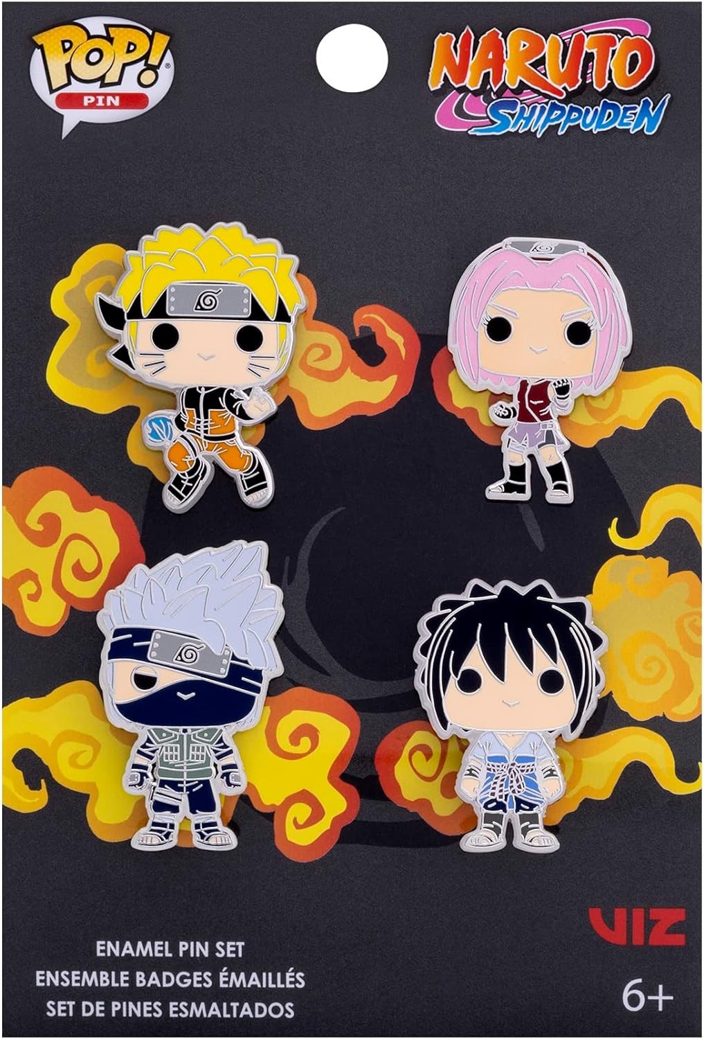 Naruto - Funko pack de 4 Pin's Set - Team 7