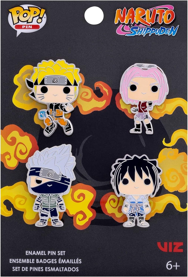 Naruto - Funko pack de 4 Pin's Set - Team 7