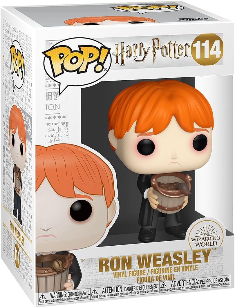 Figurine Funko Pop! N°114 - Harry Potter - Ron Vomissant Des Limaces Avec Seau
