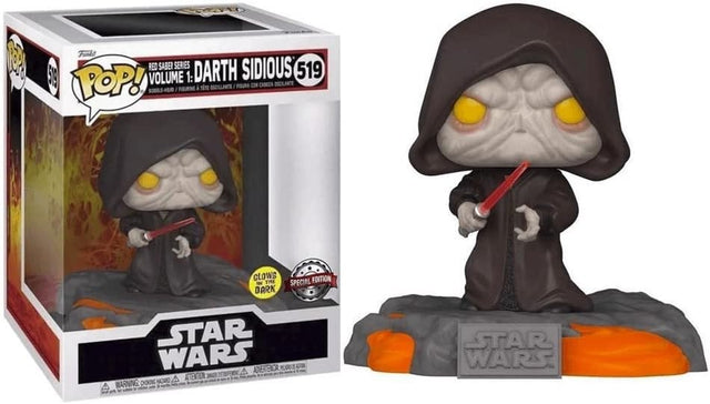Star Wars POP! Deluxe Red Saber Series Volume 1 Darth Sidious Special Edition Vinyle Figurine 10cm N°519