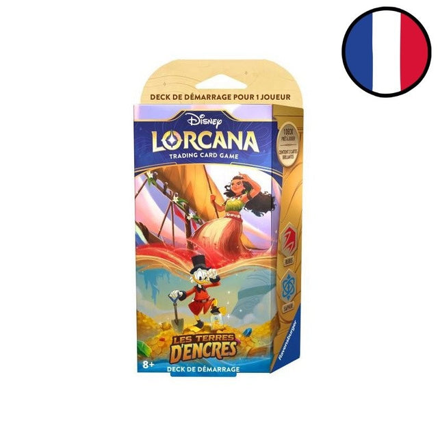 Disney Lorcana : Les Terres d'Encres - Deck de Démarrage Vaiana / Oncle Picsou