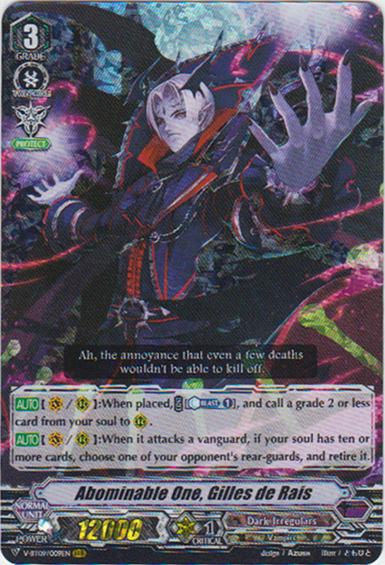 image V-BT09/009 Abominable One, Gilles de Rais