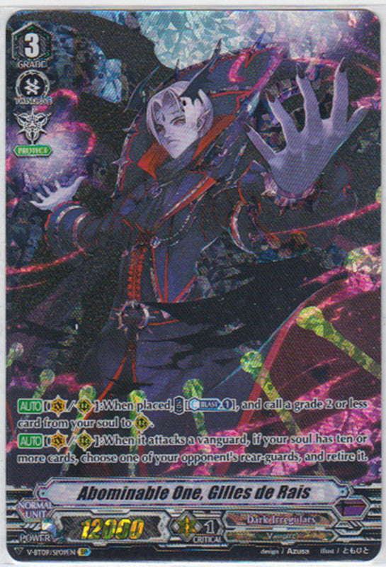 image V-BT09/009SP Abominable One, Gilles de Rais