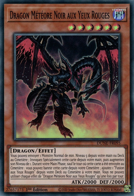 Dragon Météore Noir aux Yeux Rouges - DUNE-FR095