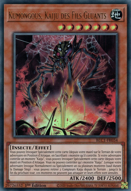 Kumongous, Kaiju des Fils Gluants - BLC1-FR034 (Doré)