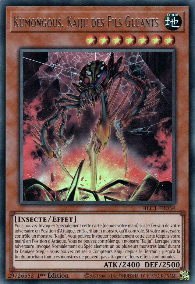Kumongous, Kaiju des Fils Gluants - BLC1-FR034 (Argent)