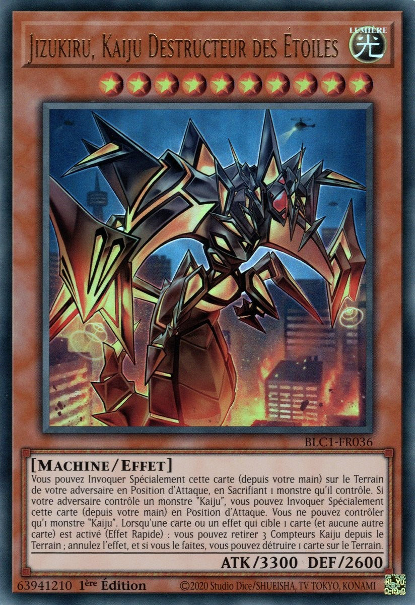 Jizukiru, Kaiju Destructeur des Étoiles - BLC1-FR036 (Doré)