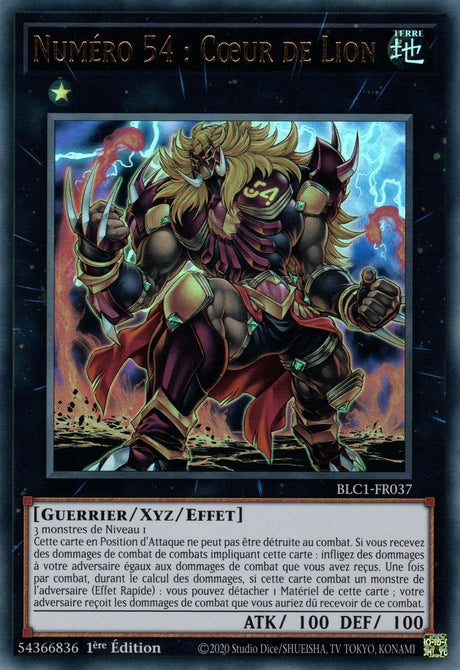 Numéro 54 : Cœur de Lion - BLC1-FR037 (Doré)
