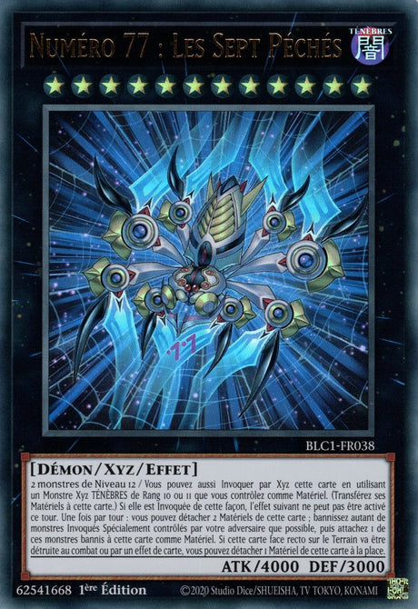 Numéro 77 : Les Sept Péchés - BLC1-FR038 (Doré)